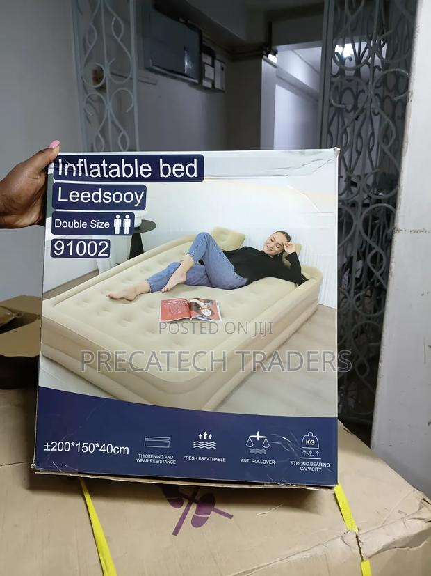 Portable Double Air Mattress for Home Camping