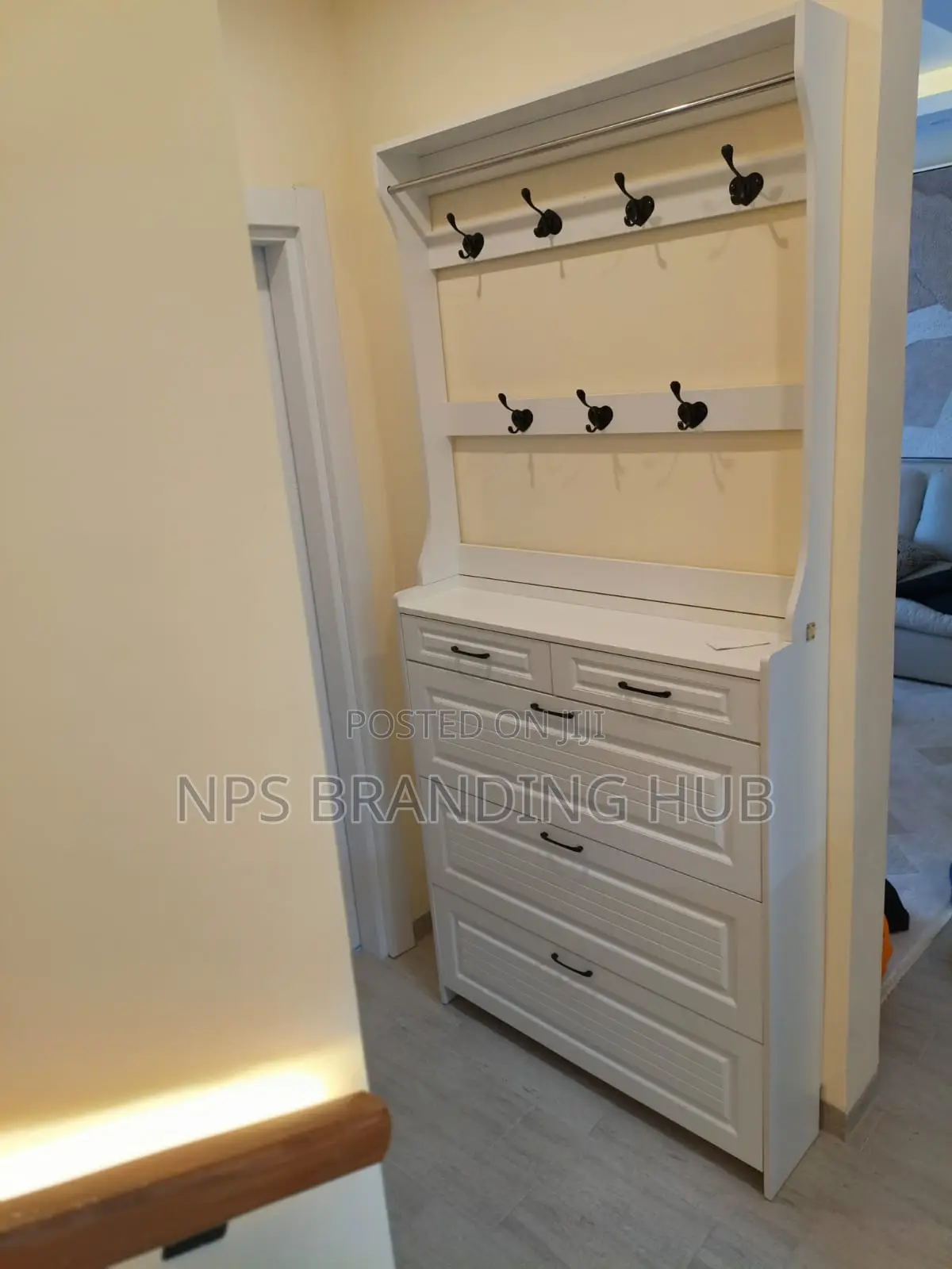 Multi-Function Hallway Shoe Cabinet With Coat Rack(el,b