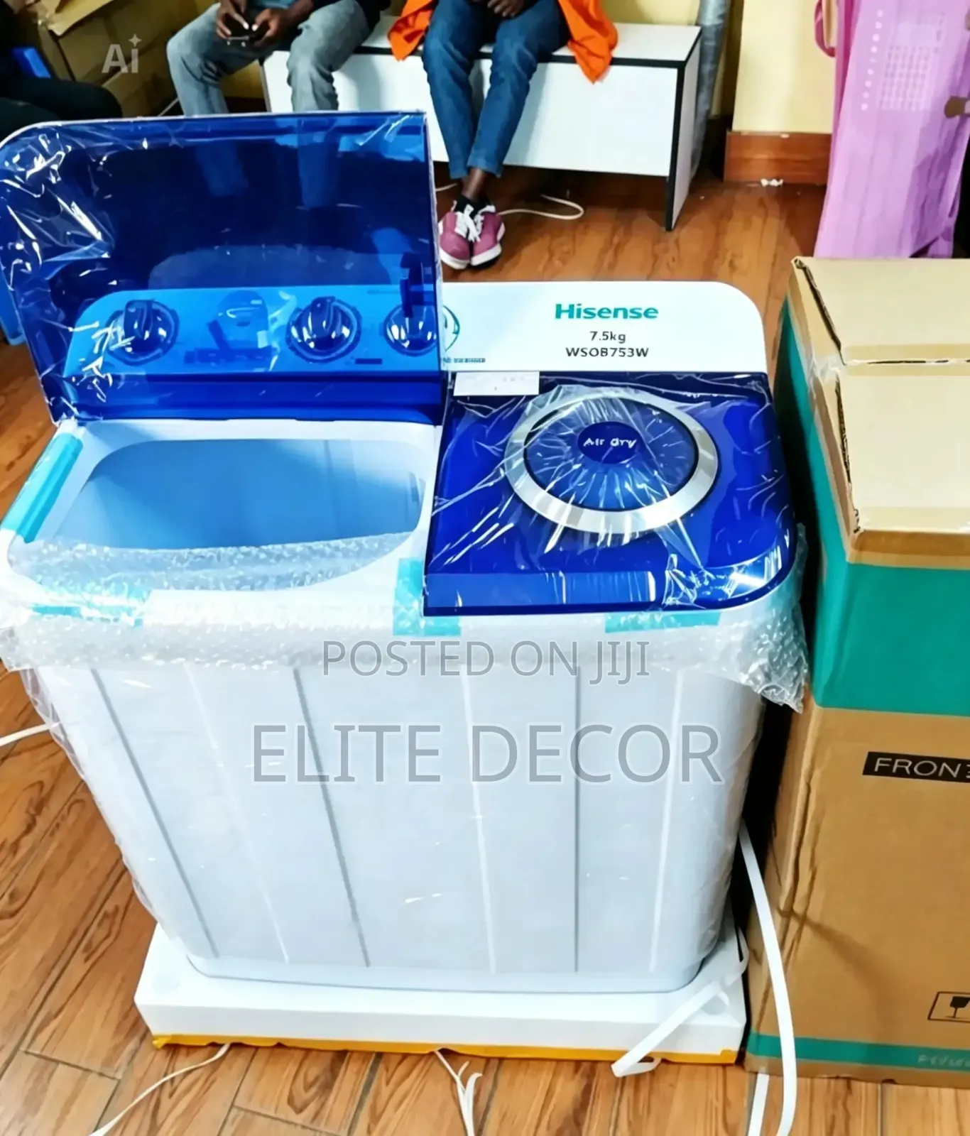 Hisense 7.5KG Twin Tub Washing Machine – Semi-Automatic Washer
