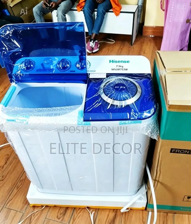Hisense 7.5KG Twin Tub Washing Machine – Semi-Automatic Washer - thumbnail 2