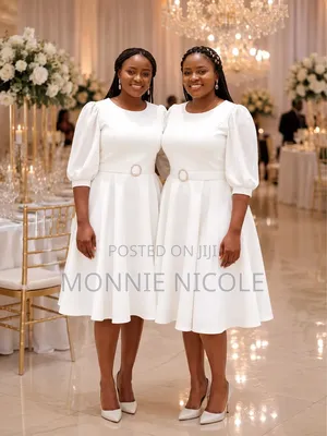 Navy Round Neck Elegant Dress