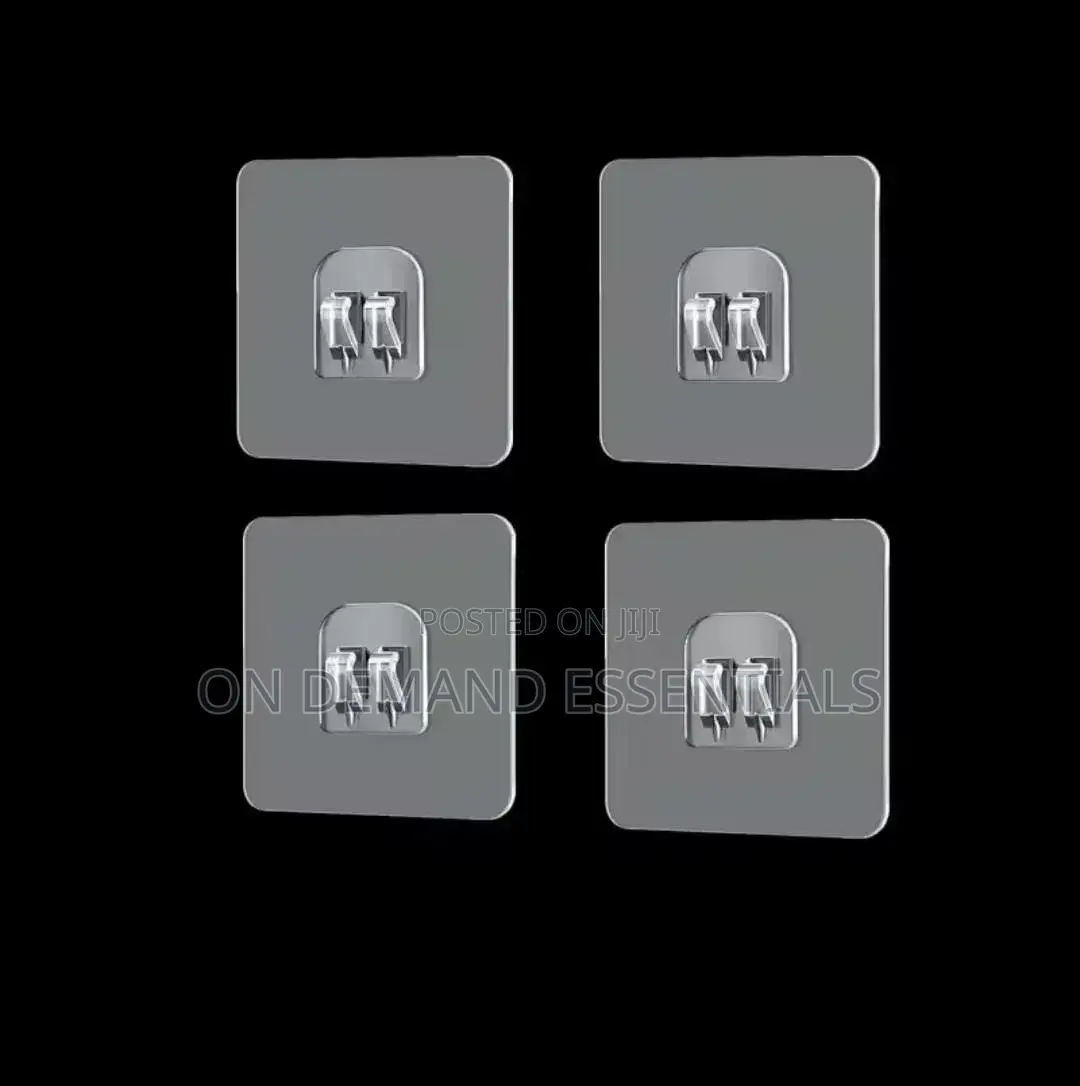 Clear Self Adhesive Hooks 10pcs