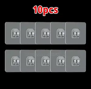 Clear Self Adhesive Hooks 10pcs