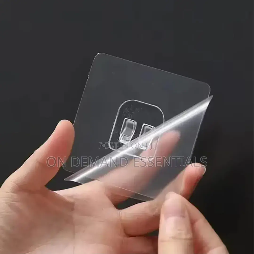 Clear Self Adhesive Hooks 10pcs