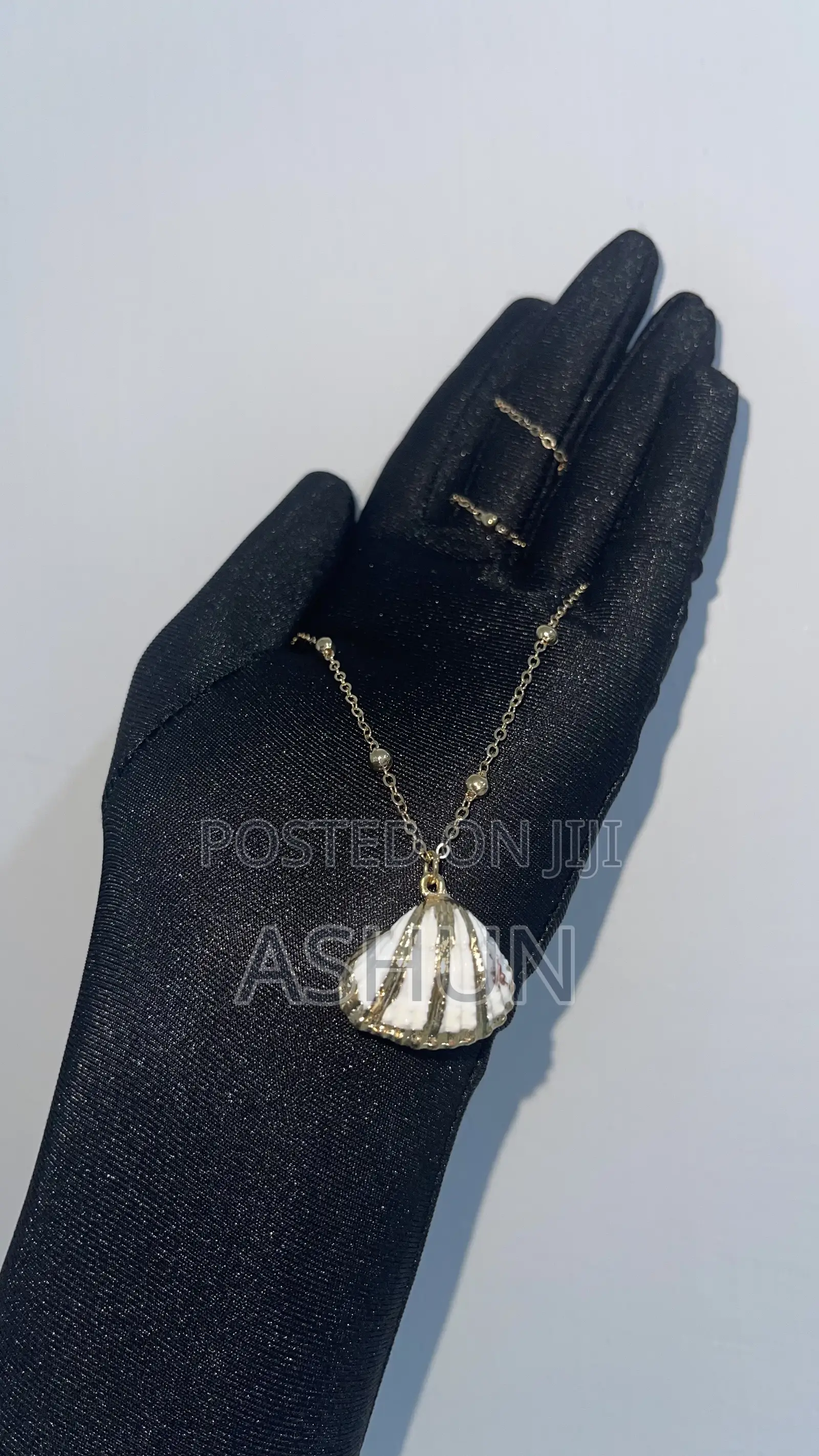 Gold Necklace, Summer Sea Shell, Gold Detailed Accessories