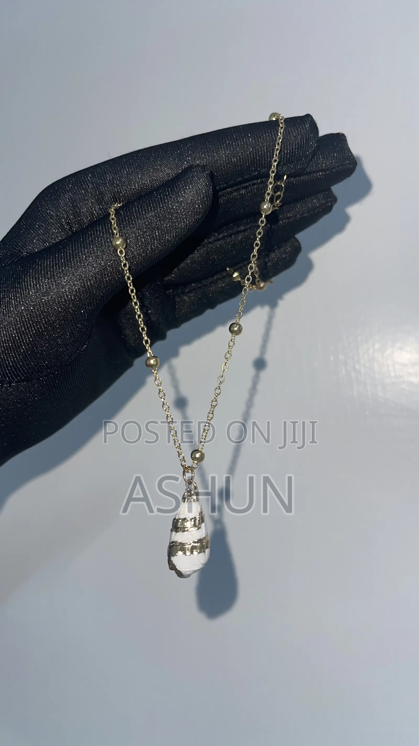 Gold Necklace, Summer Sea Shell, Gold Detailed Accessories