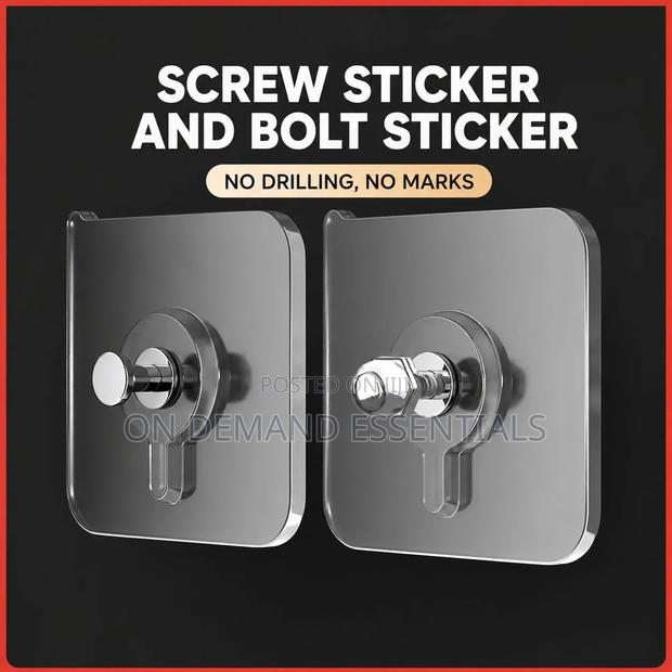 Self Adhesive Stickers With Nail Hook 10pcs Set - thumbnail 2