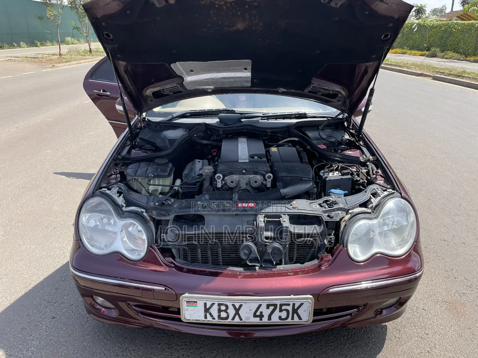 Mercedes-Benz C180 2006 Maroon