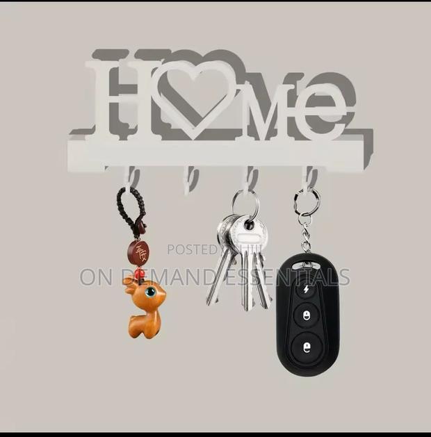 Wall Mounted Home Love Shape Key Holder Rack - thumbnail 2