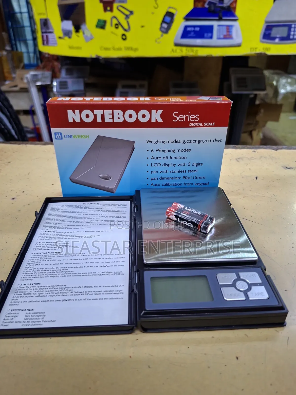 Notebook Gram Scale 0.01g -500g