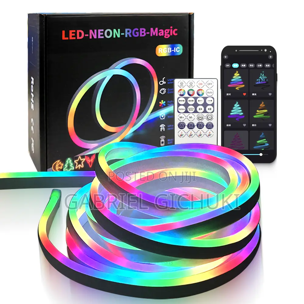 5m/10m RGB LED Neon Rope Lights Multi Color Dimmable Led Rope Lights