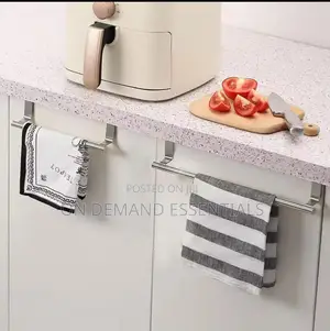 Stainless Steel Kitchen Cabinet Door Storage Rack •With EVA Cushion