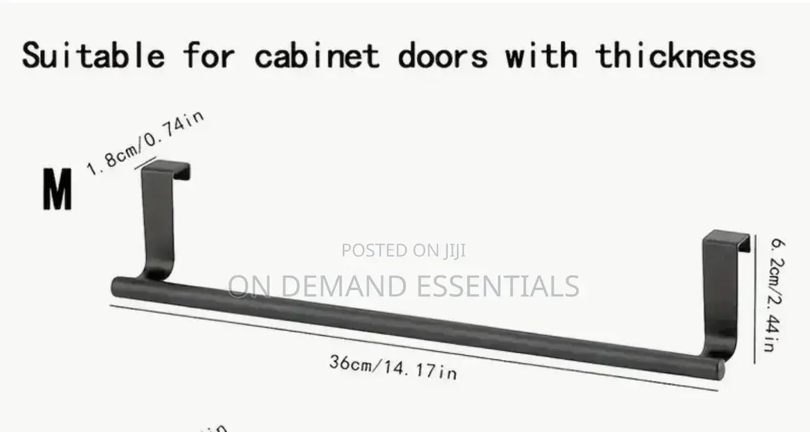 Stainless Steel Kitchen Cabinet Door Storage Rack •With EVA Cushion