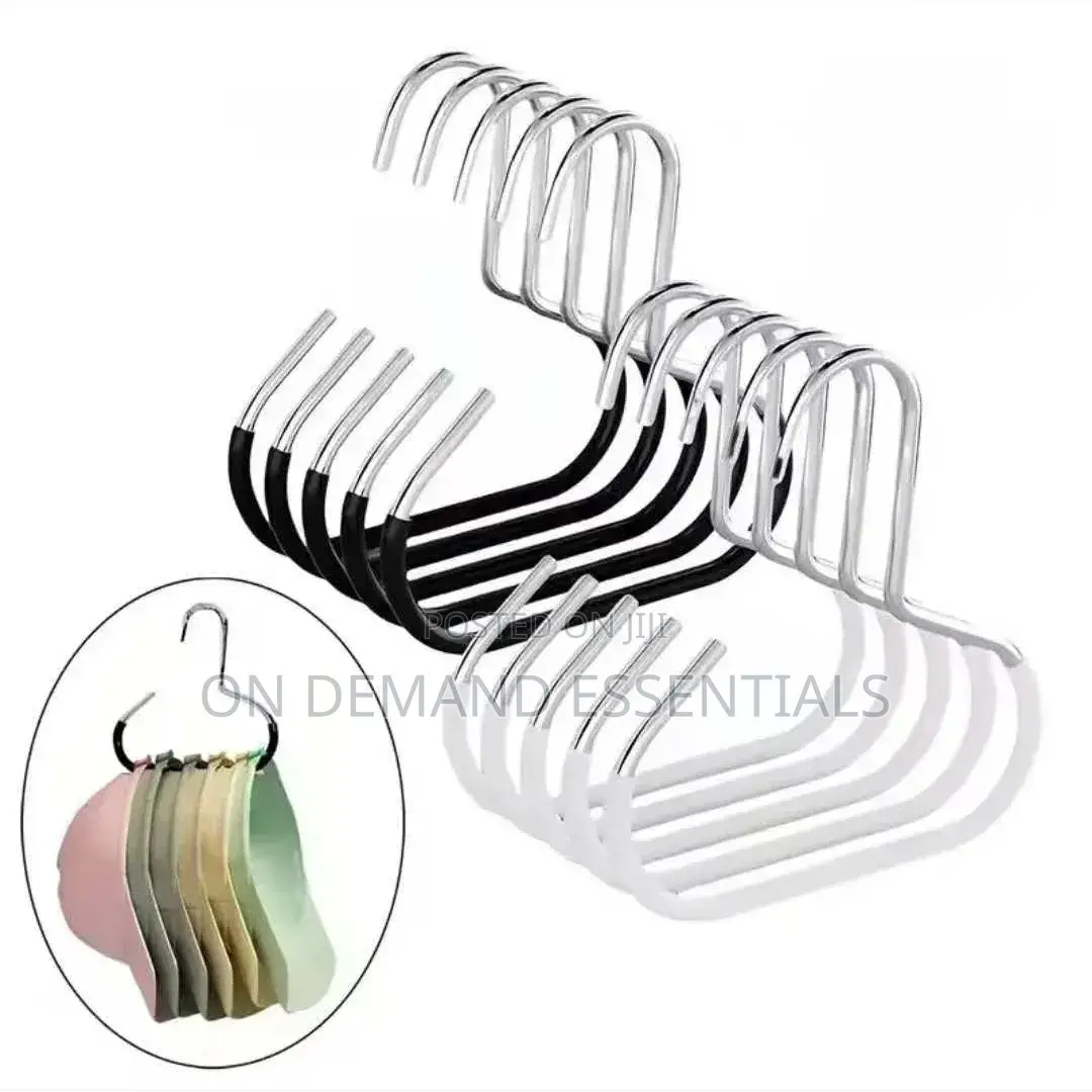 Non Slip Scarf/ Belt /Caps Hanger. White,black 5pc