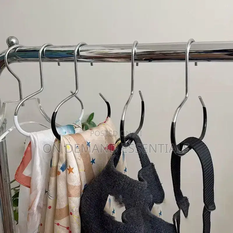 Non Slip Scarf/ Belt /Caps Hanger. White,black 5pc
