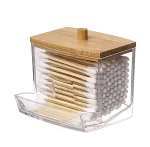 Cotton Swab Dispenser Make-Up Storage Organizer