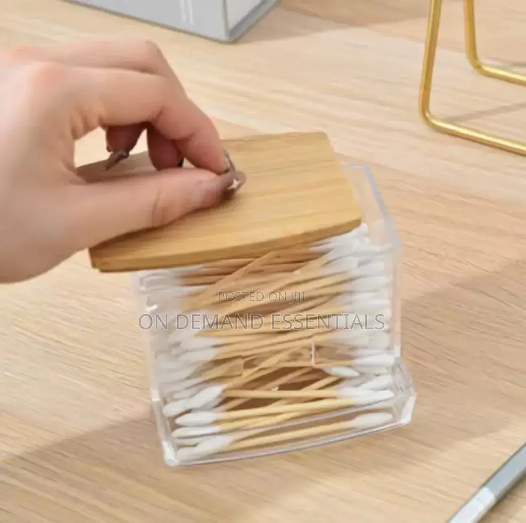 Cotton Swab Dispenser Make-Up Storage Organizer