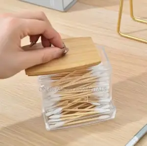 Cotton Swab Dispenser Make-Up Storage Organizer