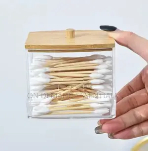 Cotton Swab Dispenser Make-Up Storage Organizer