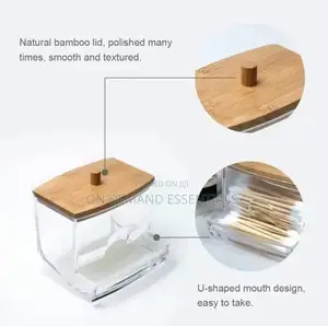 Cotton Swab Dispenser Make-Up Storage Organizer