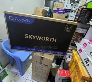 Skyworth 43-Inch UHD Google Smart TV – HDR10, Voice Control