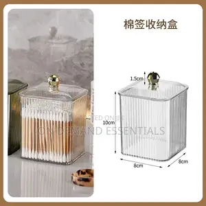 Transparent Cotton Swab Storage Box