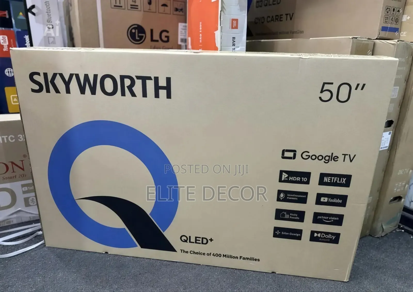Skyworth 50 Inch QLED Smart Google TV – HDR10 | Dolby Audio | Wi-Fi