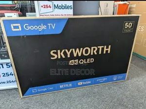 Skyworth 50-Inch Google TV UHD Smart LED TV | HDR | Wi-Fi | Netflix