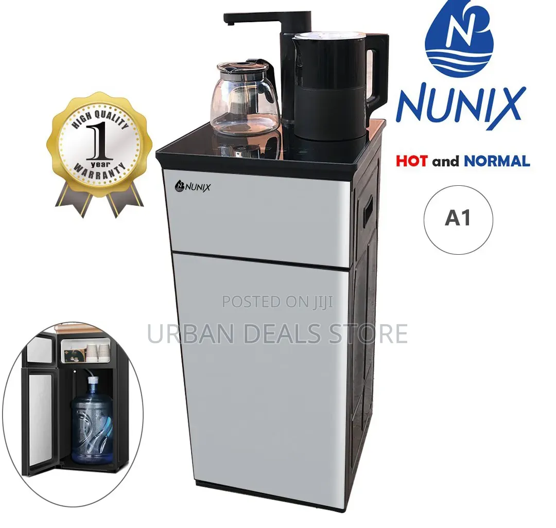 Silver Nunix A1 Bottom Load Hot Normal Water Dispenser