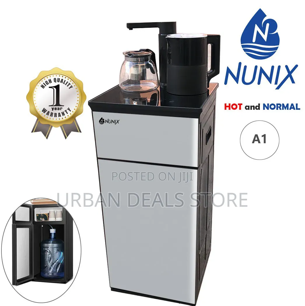 Silver Nunix A1 Bottom Load Hot Normal Water Dispenser