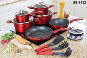 *Denburg 15pc Cookware Set in Wine Red