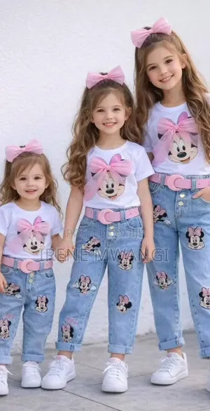 Mickey Mouse Girls Denim Set