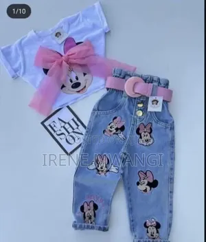 Mickey Mouse Girls Denim Set