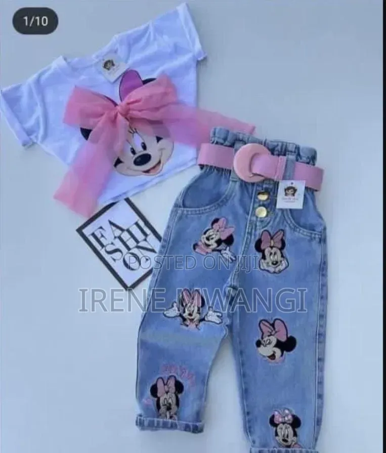 Mickey Mouse Girls Denim Set