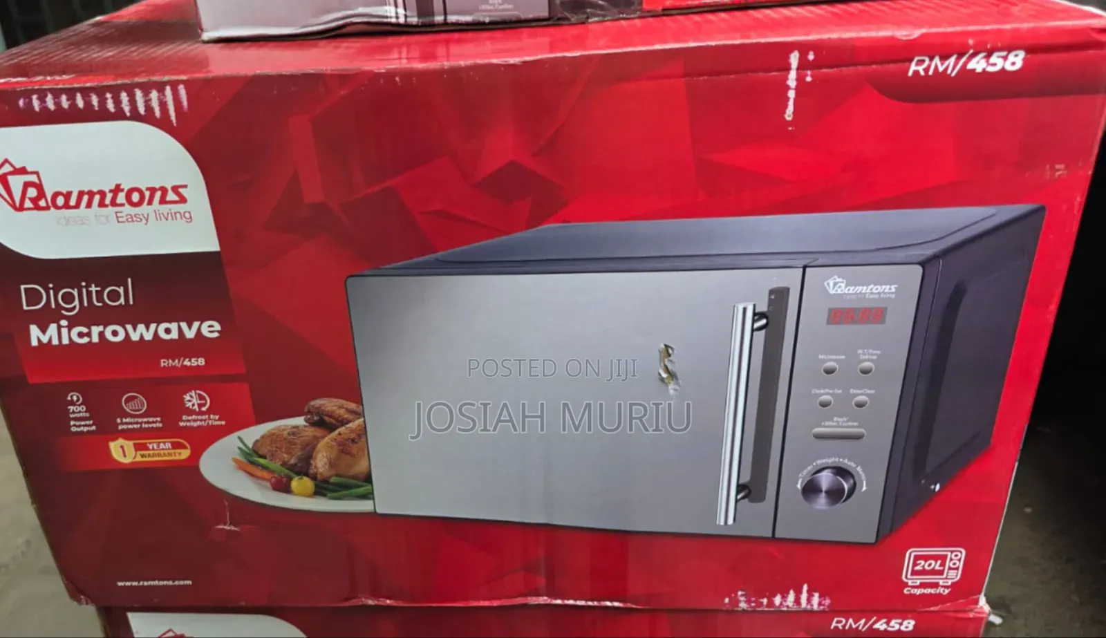 RM458 Semi Digital 20l Microwave