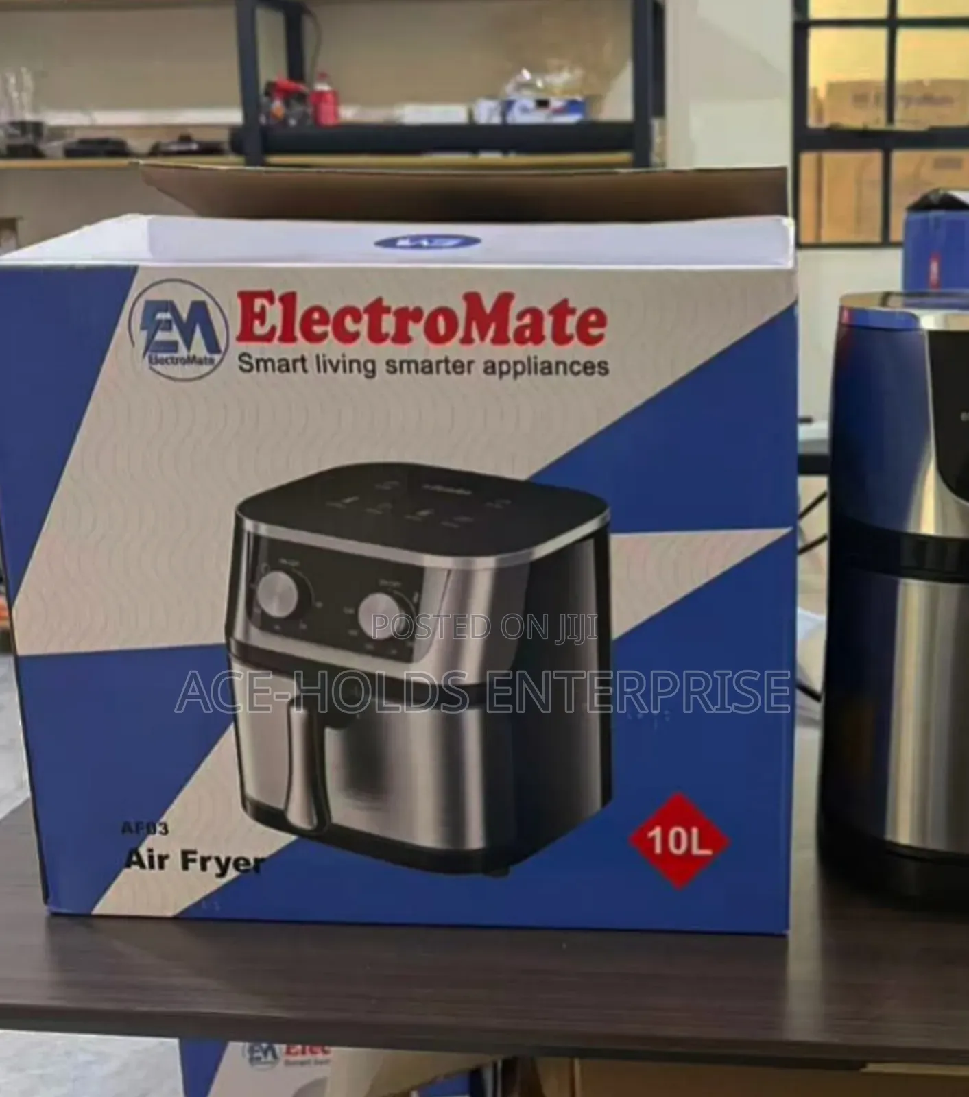 10 Litres Manual Electromate Air Fryer - Stainless Body Finish