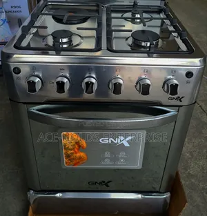 Gnix 3+1 60*60 Standing Gas Cooker With Electric Oven 
- Cast Iron