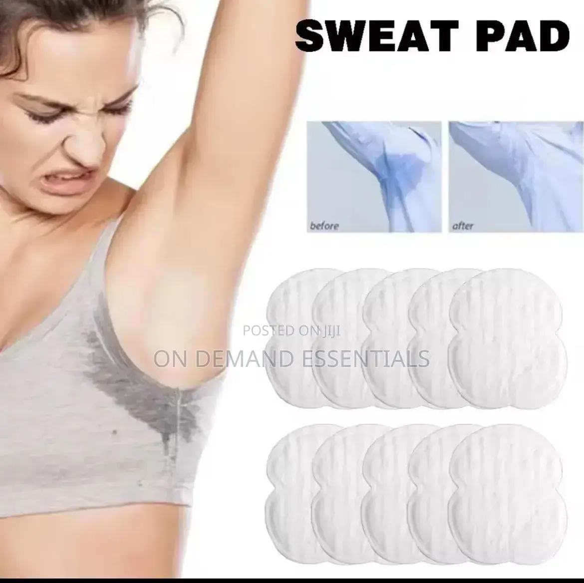 Sweat Absorbent Pads for Both Women and Men Set of 10
