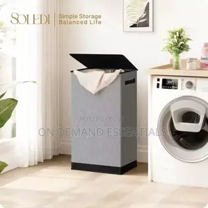 Laundry Hamper With Lid
 Large Storage Capacity