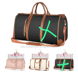 Convertible Duffle Bags for 2 in 1 Foldable PU Leather Garment Bags