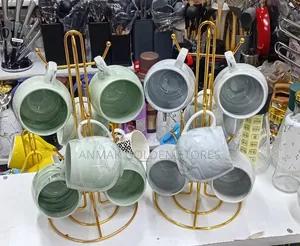 Pot Like Ceramic Marble Mug