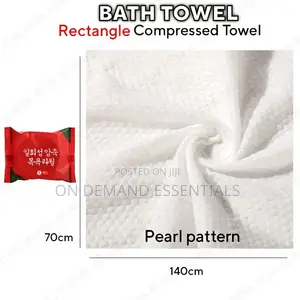 70*140cm Cotton Compressed Bath Towel, for Showering