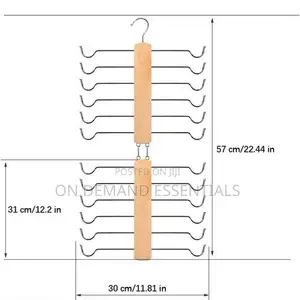 Bra Hangers for Closet Organizer - 2 Pack Wood Bra Organizer