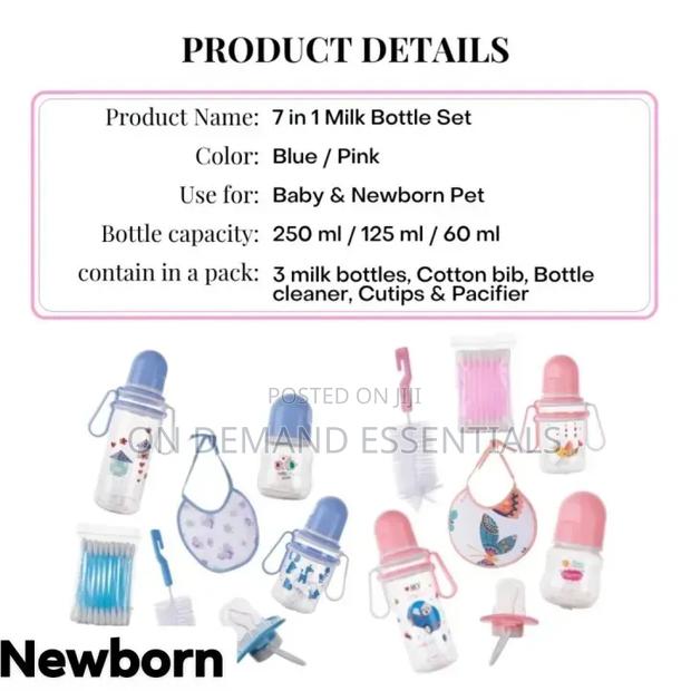 *8pcs Baby Feeding Bottle Newborn Gift Set Designed for Everyday Use - thumbnail 5