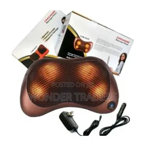 Car Home Heat Massage Pillow Deep Kneading Massager Relax Neck