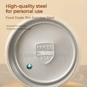 Round 550ml Bento Lunch Box, Stainless Steel With Lid, Large Capacity