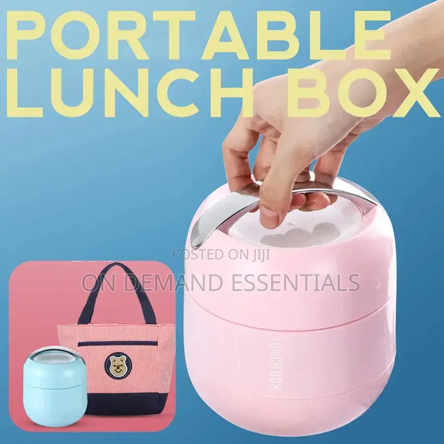 Stainless Steel Food Portable Lunch Box 1000ml, Thermos Food Flask