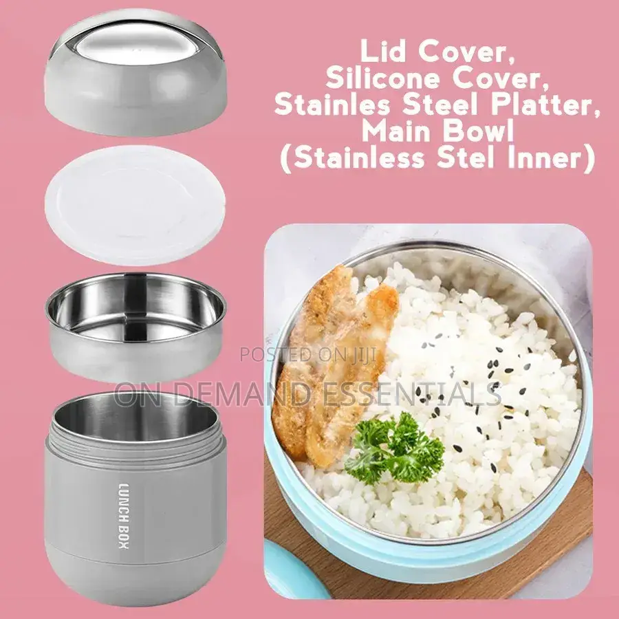 Stainless Steel Food Portable Lunch Box 1000ml, Thermos Food Flask