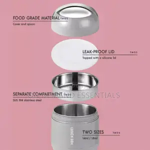 Stainless Steel Food Portable Lunch Box 1000ml, Thermos Food Flask
