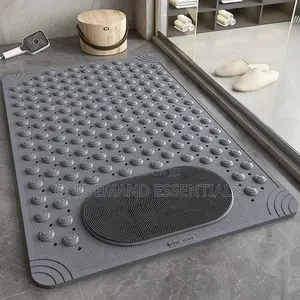 Non-Slip Shower Mat Mildew Resistant Bathroom Rubber Bathtub Foot